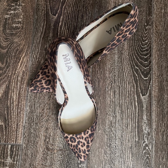 MIA leopard print pointed toe stilettos heels - Picture 9 of 11